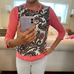 Ann Taylor paisley sweater